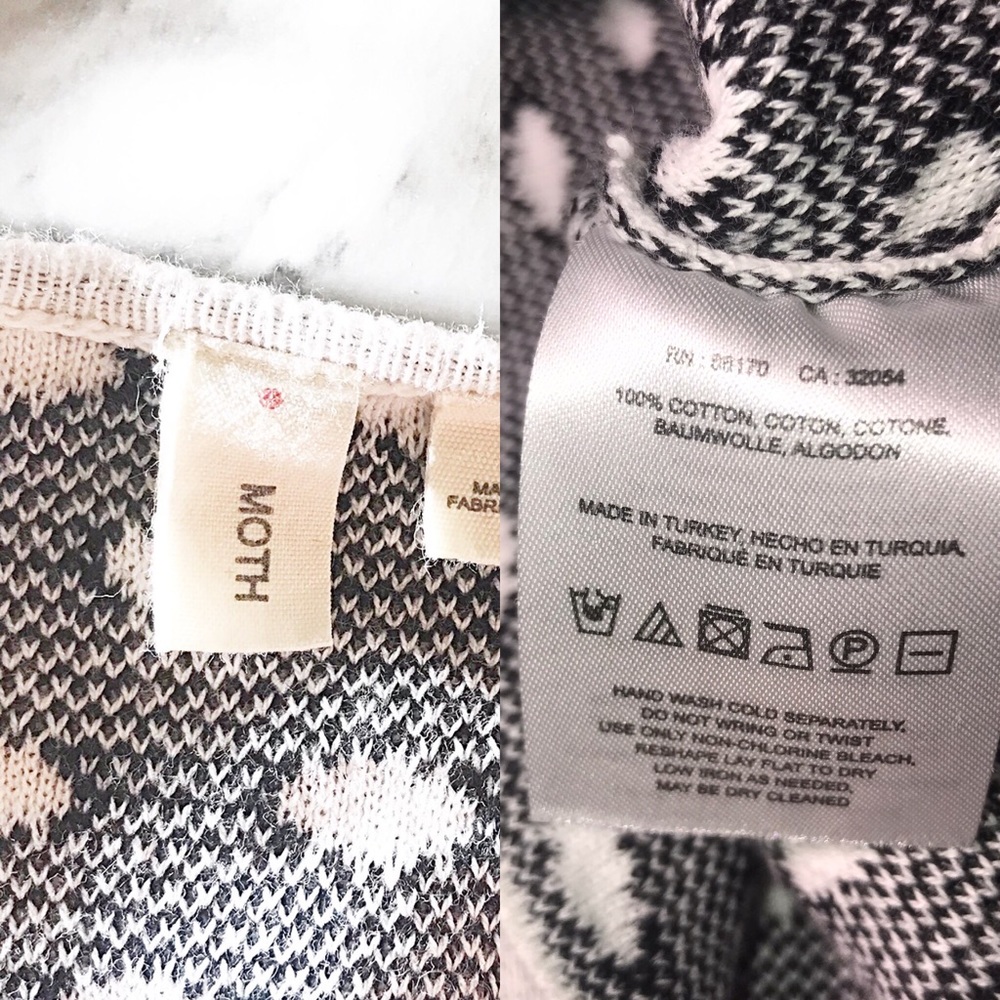 Anthropologie Moth black white polka dot top - Picture 6 of 6